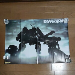ポスター D.Weapons 月刊ニュータイプ 付録 1988 2月 小林誠