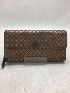 BOTTEGA VENETA◆財布/-/GLD/無地