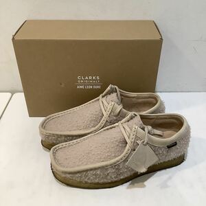 CLARKS クラークス ×AIME LEON DORE エメレオンドレ WALLABEE ワラビー 靴 ベージュ 26cm 534958