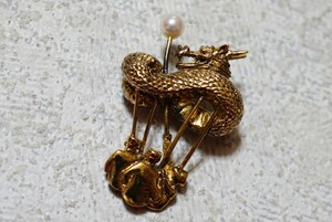 1416 田崎真珠/TASAKI アコヤ真珠 本真珠 パール シルバー ペンダント ブローチ ヴィンテージ アクセサリー SILVER刻印 ネックレス 装飾品