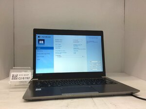 ジャンク/ TOSHIBA dynabook R63/G PR63GBA1337AD11 Intel Core i5-6300U メモリ4.1GB SSD128.03GB 【G16792】