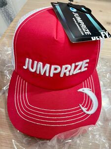 新品未使用　Jumprize ジャンプライズ　メッシュキャップ3 レッド　フリーサイズ（調整可能）　送料無料