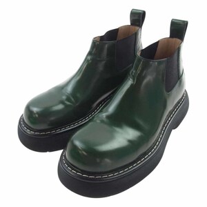 BOTTEGAVENETA ボッテガヴェネタ swell boots サイドゴアチェルシー ブーツ カーキ系 44【中古】