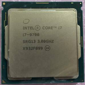 インテル Core i7-9700　BIOS確認済み　２