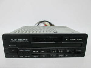 【0222n S9473】Panasonic パナソニック カーステレオ CD ラジオ AUDI SOUND No.89-051-18-CN CQ-LY3050A　ジャンク