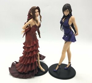 本体のみ 2点まとめ ファイナルファンタジーVII FF7 リメイク STATIC ARTS ティファ エアリス ドレス Ver フィギュア ☆良品☆[31-M16]