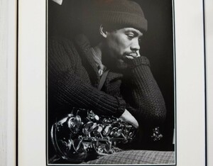 エリック・ドルフィー/Out of Lunch Album Recording Session 1964/アートピクチャー額装品/Eric Dolphy/ビンテージ・ジャズ/モノクロ