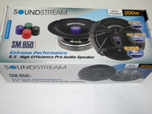 ■USA Audio■サウンドストリーム Soundstream Pro Audio シリーズ SM.650 16.5cm ミットレンジ (ペア）Max.200W ●保証付●税込