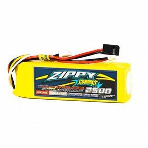 Compact 11.1V 2500mAh 送信機用 ZIPPY リポ リチウムポリマー バッテリー★ホビーショップ青空