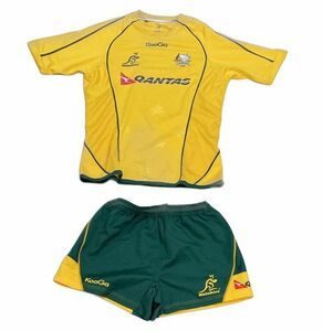 ラグビー RUGBY 2012 Kooga オーストラリア代表 ワラビーズ Wallabies ジャージ ユニフォーム 上下 セットアップ 海外M 36 [a8-0014]