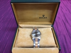 ROLEX ロレックス　オイスターパーペチュアル　グレー　M14203　メンズ