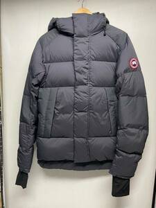 【CANADA GOOSE カナダグース 】5076M ダウンジャケット S ナイロン グレー 無地 リブ長め 2310oki