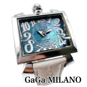 【入手困難】GaGa MILANO　NAPOLEONE　shell　ガガミラノ　ナポレオーネ　シェル　メンズ　腕時計　レザーベルト　限定品　シリアルNo.