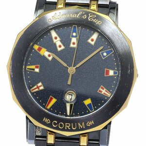 コルム CORUM 99.430.31.V585 アドミラルズカップ ガンブルー クォーツ メンズ _765664