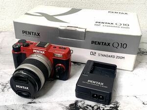 PENTAX/ペンタックス ミラーレス一眼 デジタルカメラ Q10 レッド スタンダードズーム