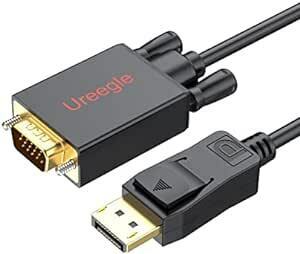 Ureegle Displayport VGA 変換 ケーブル 1.8M ディスプレイポートto VGA 変換 ケーブル 1080