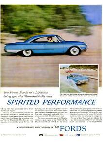 ◆1960年の自動車広告　フォード スターライナー サンダーバード