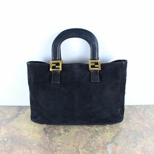 FENDI ZUCCA LOGO LEATHER HAND BAG MADE IN ITALY/フェンディズッカロゴレザーハンドバッグ