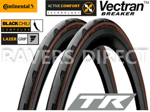 [2本セット] Continental GP5000 S TR 700 x 28c Tubeless Ready Transparent skin / Vittoria Michelin SCHWALBE CORSA Grand 5000 TL TLR