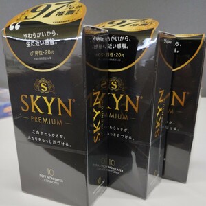 0604y2502 SKYN (スキン) Premiumコンドーム 10個入 × 3箱セット 【柔らか素材で自然な使用感】 不二ラテックス　コンドーム ※同梱不可※