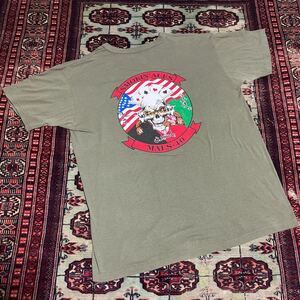 米軍 海兵隊 放出品 USMC SMOKIN ACES Tシャツ サイズ L