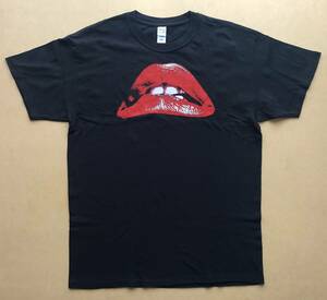 ROCKY HORROR PICTURE SHOW 丸首Tシャツ M&O Knits Lサイズ ブラック 両面プリント　ロッキー・ホラー・ショー　映画Tシャツ　