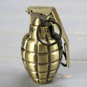 手榴弾 ライター ターボ おもしろライター ミリタリー 喫煙具 アメリカ 雑貨 アメリカン雑貨 ブラス