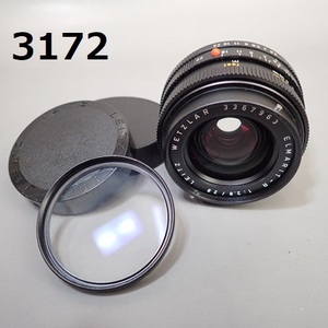 FK-3172　LEICA LEITZ WETZLAR ELMARIT-R 1:2.8/28 美品　絞り羽根OK　簡易動作OK　20240501