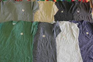 PICK-TS502 カーハート Carhartt ワンポイント Tシャツ プレーン￥1～US古着卸大量セット業者まとめ売り