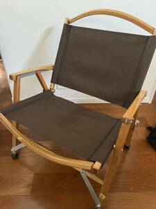 ②カーミットチェア　KCCー107ブラウン　アルペン購入　中古品　キャンプ　折りたたみ椅子