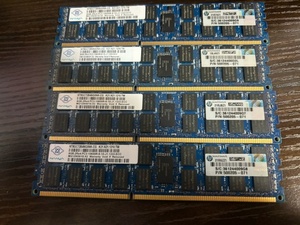 NANYA 32GB (8Gx4) 2Rx4 PC3-10600R サーバー用メモリー　4枚セット