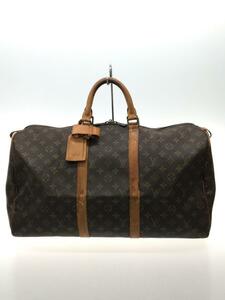 LOUIS VUITTON◆キーポル50_モノグラム_BRW/PVC/BRW/ダメージ有