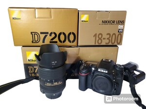 ニコン Nikon D7200 18-300VRスーパーズームキット AF-S DX NIKKOR 18-300mm f/3.5-6.3G ED VR デジタル一眼レフ ★ara-300