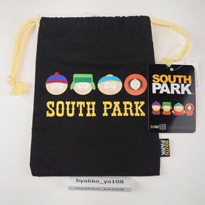 送料無料　サウスパーク　ポーチ　巾着　ブラック　タグ付き　新品　South Park　Pouch