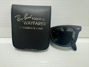 美品 B&L レイバン Wayfarer Folding ボシュロム サングラス RAY BAN ウェイファーラー フォールディング 折りたたみ ブラック 5022