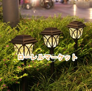 【送料無料】ソーラー　ガーデンライト　屋外　家の装飾　庭の草　防水　芝生ライト　シャドウライト 8PCSセット T2ZS14