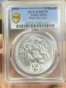 外国コイン銀貨　PCGS鑑定済みMS70 1オンス銀貨 希少　本物保証 収蔵品放出 未使用　超美品　非常に入手困難 