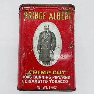 M217*1950s＊USA*Prince Albert*ビンテージ*タバコケース*ブリキ*小物入れ*収納*アメリカン*パーツ入れ*DIY*インダストリアル*デコレート