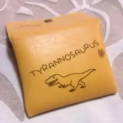 ティラノサウルス　恐竜　ハンドメイド小物名入れ怪獣コインケース雑貨レディース財布