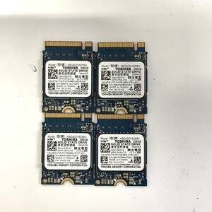 S60424155 TOSHIBA NVMe 256GB SSD 4点 【中古動作品】