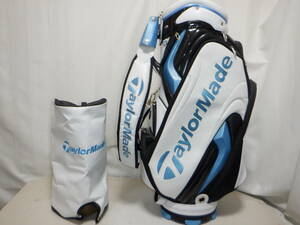 TaylorMade TP TOUR PREFERRED テーラーメイド ツアープリファード 9.5型★中古★スタッフ(WH×BLUE)ゴルフ キャディバック