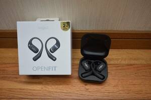 Shokz OpenFit Black オープンフィット　ブラック　黒　ワイヤレスイヤホン　保証期間有