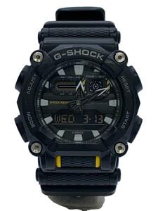 CASIO◆クォーツ腕時計_G-SHOCK/デジアナ/ラバー/BLK/BLK