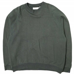 Graphpaper x LOOPWHEELER グラフペーパー ループウィラー 21AW RAGLAN SWEAT オーバーサイズ ラグランスウェット GU213-70172B 1 C.GRAY