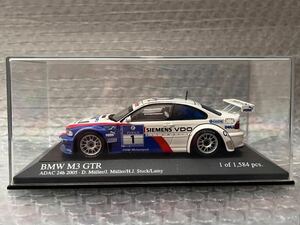 美品 1/43 MINICHAMPSミニチャンプス BMW M3 GTR #1 ADAC ニュル 24H 2005 2位 D.ミュラー/J.ミュラー / H.J.シュトゥック / P.ラミー 絶版