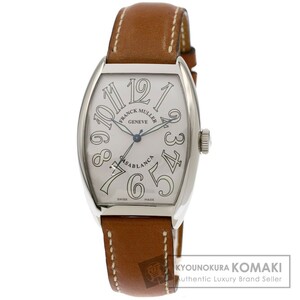 FRANCK MULLER フランクミュラー 6850MC カサブランカ 腕時計 ステンレススチール 革 メンズ 中古