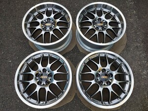 極上 現行品 鍛造 BBS RS-GT DB-SLD ダイヤモンドブラック 18インチ 8J+40 RS929A 9J+45 RS930A PCD114.3 5穴 4本