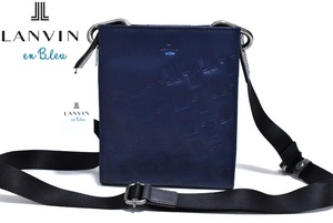 【定価16500円】新品 LANVIN en Bleu ランバンオンブルー ティルト レザーショルダーバッグ 524101 ネイビー IKETEI イケテイ 