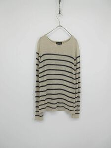 ゆうパケットOK 美品 A.P.C. アーペーセー 長袖 Tシャツ sizeS/ベージュ ■◇ ☆ eca4 レディース