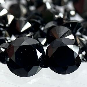 〔天然ブラックダイヤモンドおまとめ〕a 10ct 裸石 宝石 diamond jewelry ジュエリー black ①